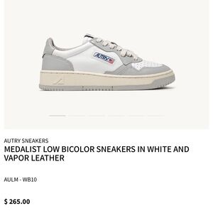 Women’s Autry Medalist Low Sneakers - White and Vapor